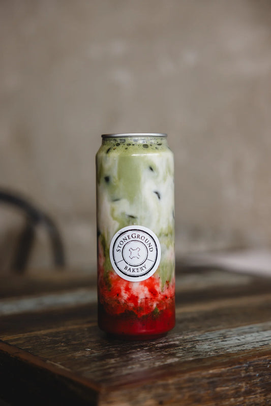 ICED STRAWBERRY MATCHA LATTE